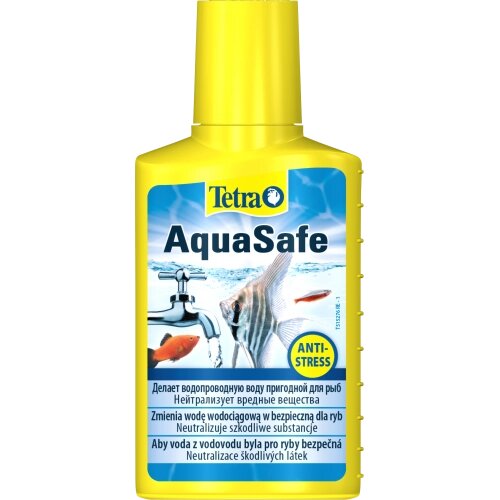 Засіб Tetra Aqua Safe для підготовки води в акваріумі, 100 мл на 200 л від компанії ZooVet - Інтернет зоомагазин самих низьких цін - фото 1