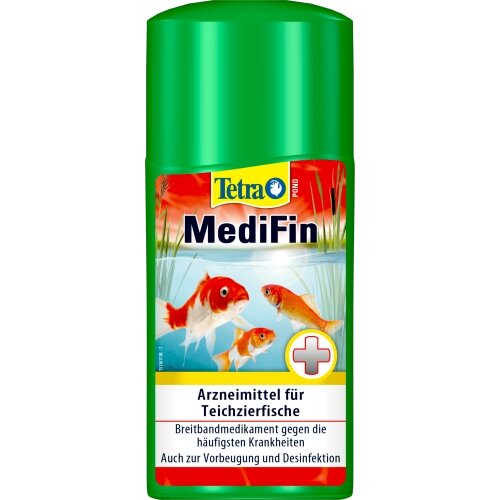 Засіб Tetra Pond MediFin лікарський проти інфекцій та хвороб ставкових риб, 250 мл на 5000 л від компанії ZooVet - Інтернет зоомагазин самих низьких цін - фото 1