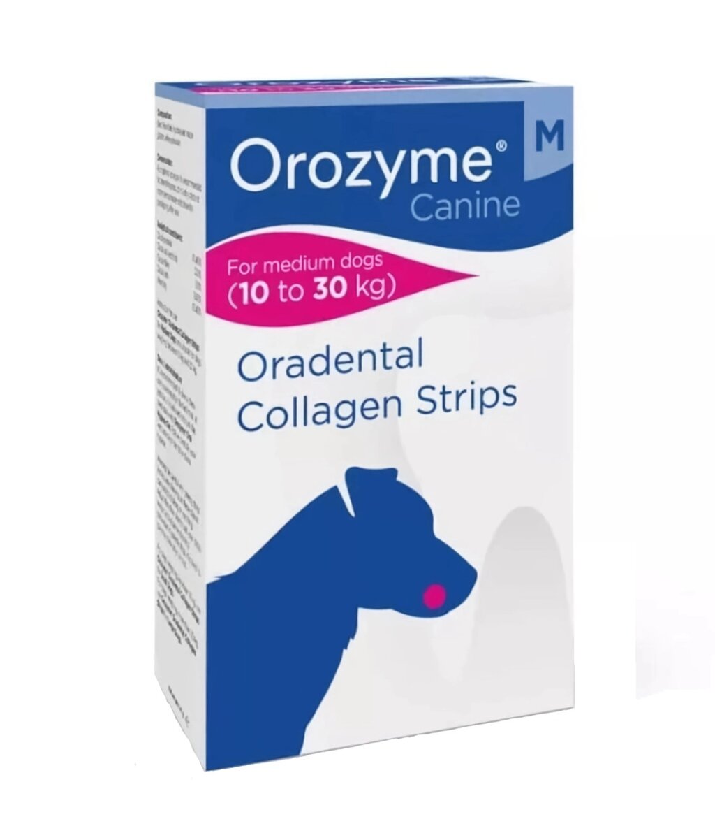 Жувальні смужки Orozyme М (Орозим) для гігієни ротової порожнини для собак 10 – 30 кг (термін до 04.2025р) від компанії ZooVet - Інтернет зоомагазин самих низьких цін - фото 1