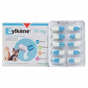 Зилкене (Zylkene) Vétoquinol 75 мг №10 (1капс/5кг) (для зняття стресу у собак і кішок) (термін до 04.2025 р)