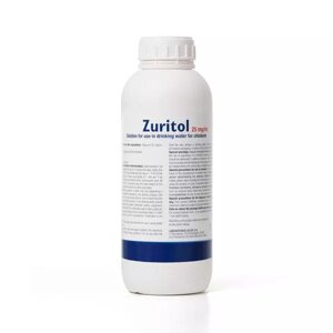 Зуритол (толтразурил) 2,5 % кокцидиостатик для орального применения с питьевой водой 1 л Calier