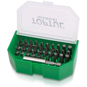 Набір біт для шуруповерта 31ед. TOPTUL 1/4" SL; PH; PZ; TORX; HEX + магнітний тримач GAAW3101