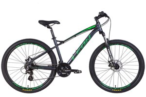 Алюмінієвий гірський велосипед 27,5" хардтейл XC-90 SE AM Hydraulic lock out DD 2022, графітовий із зеленим