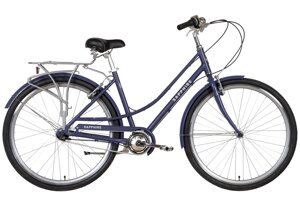 Алюмінієвий міський велосипед 28" для жінок і чоловіків, 3 швидкості SAPPHIRE PH 2022 фіолетовий