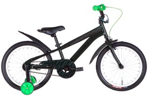 Дитячий велосипед двоколісний сталевий 18" Formula WILD 2022 для хлопчиків від 4 років, з бічними колесами