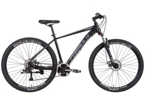 Гірський хардтейл велосипед для високих людей алюмінієвий AL 29" ZEPHYR 3.0 AM DD 2022, чорно-сірий (м)