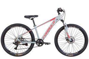 Гірський велосипед хардтейл 26" алюмінієвий ZEPHYR 3.0 AM DD 2022, сіро-червоний (м)