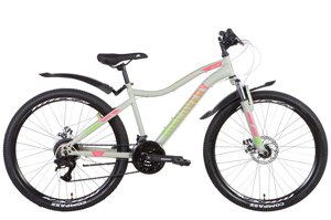 Гірський жіночий велосипед 26" Discovery на сталевій рамі, 21 швидкість KELLY AM DD 2022, сіро-рожевий (м)