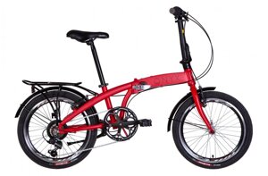 Міський складаний велосипед 20 дюймів для дорослих AL 20" ONYX червоний