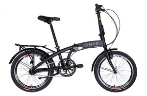 Міський складаний велосипед для дорослих 20" Дорожній ONYX PH 2022 чорний