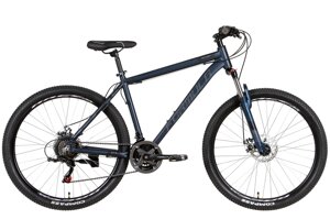 Якісний підлітковий гірський велосипед AL 27.5" MOTION AM DD рама — 2022 темно-синій (м) 19"