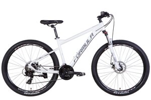 Якісний підлітковий велосипед гірський AL 27.5" алюмінієвий F-1 AM HDD рама — 2022 білий