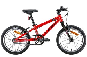 Легкий дитячий велосипед 16" Leon GO Vbr 2022 на алюмінієвій рамі для хлопчиків від 3 до 6 років, червоний