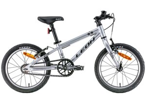 Легкий дитячий велосипед 16" Leon GO Vbr 2022 на алюмінієвій рамі для хлопчиків від 3 до 6 років, сірий