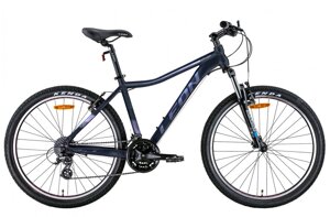 Легкий жіночий гірський велосипед 26" алюмінієвий 24 швидкості HT-LADY AM preload Vbr 2022 чорно-бузковий.