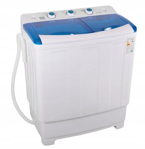 Маленька пральна машина 8 кг Sigma XPB78-8S вертикальна з центрифугою і віджиманням для дачі без водопроводу