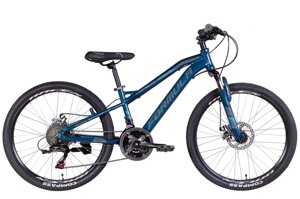 Підлітковий легкий велосипед хардтейл багатошвидкісний AL 24" Formula BLACKWOOD AM DD 2022, темно-синій