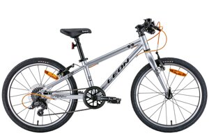 Спортивний дитячий велосипед 7 швидкісний, колеса 20" Leon GO 7 speed Vbr 2022 для хлопчиків від 6 років, сірий