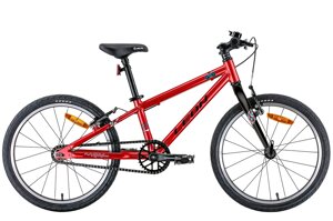 Спортивний дитячий велосипед 20 дюймів гірський 20" Leon GO Vbr 2022 алюмінієвий, червоний