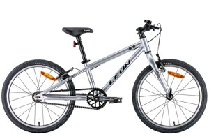 Спортивний дитячий велосипед 20 дюймів гірський 20" Leon GO Vbr 2022 алюмінієвий, сірий