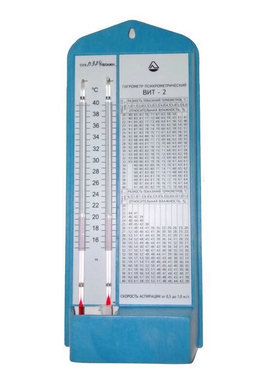 Гігрометр психрометрический ВІТ-2 (для вимірювання відносної вологості повітря і температури) від компанії Agrofarmer - фото 1