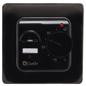 Терморегулятор механічний Castle M 5.16 Black для теплої підлоги