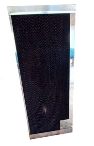 Паперова охолоджуюча панель (випарний водяний охолоджувач) для крільчатника, пташника, теплиць 123х15х155 см