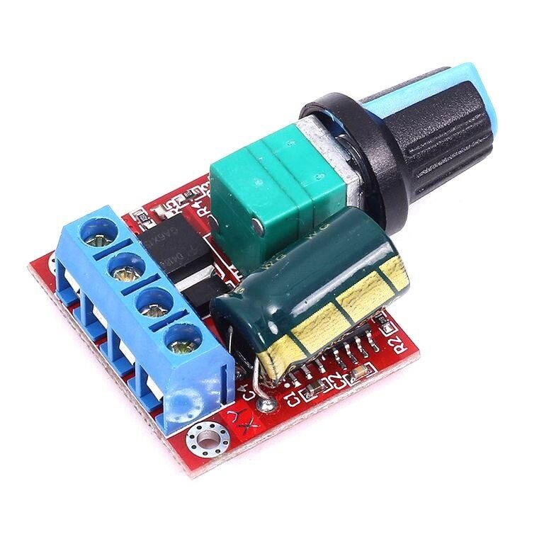 ШІМ регулятор оборотів двигуна постійного струму PWM DC 4,5-35В 5А від компанії Agrofarmer - фото 1