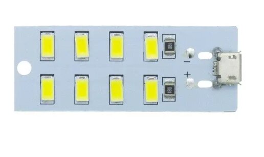 Світлодіодна панель 5v на 8 smd LED 5730 з USB-виходом від компанії Agrofarmer - фото 1