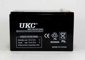 Акумулятор BATTERY 12V 12A UKC акумуляторна батарея 150х95х93 мм