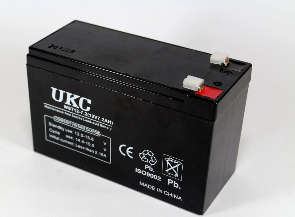 Акумулятор BATTERY 12V 7A UKC акумуляторна батарея для використання в закритому приміщенні від компанії Інтернет магазин "Megamaks" - фото 1