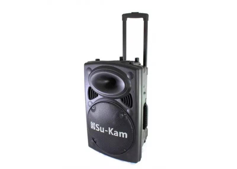 Акустична система Su-Kam колонка-чемодан BT120D і два бездротових мікрофона 1000W від компанії Інтернет магазин "Megamaks" - фото 1