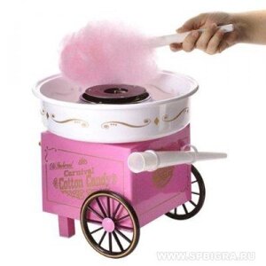 Апарат домашній на колесах для цукрової вати великий Candy Maker