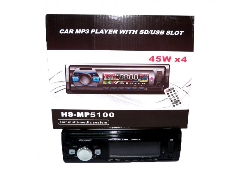 Автомагнітола HS-MP5100 MP3 / WMA стильна стандартна магнітола музика в машину від компанії Інтернет магазин "Megamaks" - фото 1