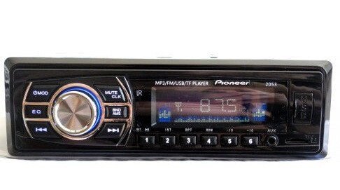 Автомагнітола стандартний розмір Pioneer 2053 MP3 / SD / USB / AUX / FM без диска від компанії Інтернет магазин "Megamaks" - фото 1