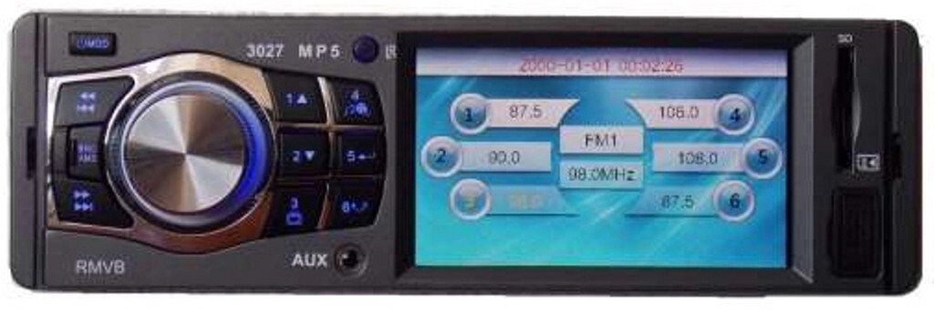 Автомобільна магнітола Sony 3027 LCD кольоровий дисплей 3,6 " від компанії Інтернет магазин "Megamaks" - фото 1