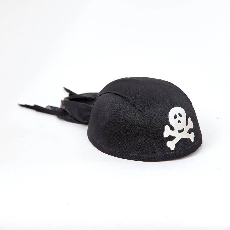 Бандана капелюх з черепами Пірат карнавальна на виступи для Хеллоуїна 6 штук упаковка від компанії Інтернет магазин "Megamaks" - фото 1