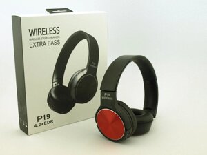 Бездротові Bluetooth навушники P19 складні з мікрофоном і картою пам'яті
