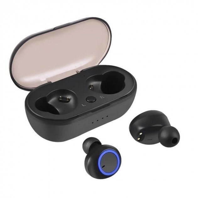 Бездротові Bluetooth навушники W12 Black в кейсі від компанії Інтернет магазин "Megamaks" - фото 1