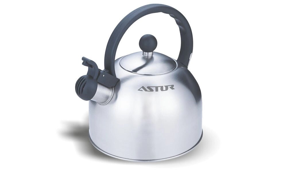 Чайник ASTOR AST 17025 домашній чайник нержавіюча сталь зі свистком 2.5 л від компанії Інтернет магазин "Megamaks" - фото 1