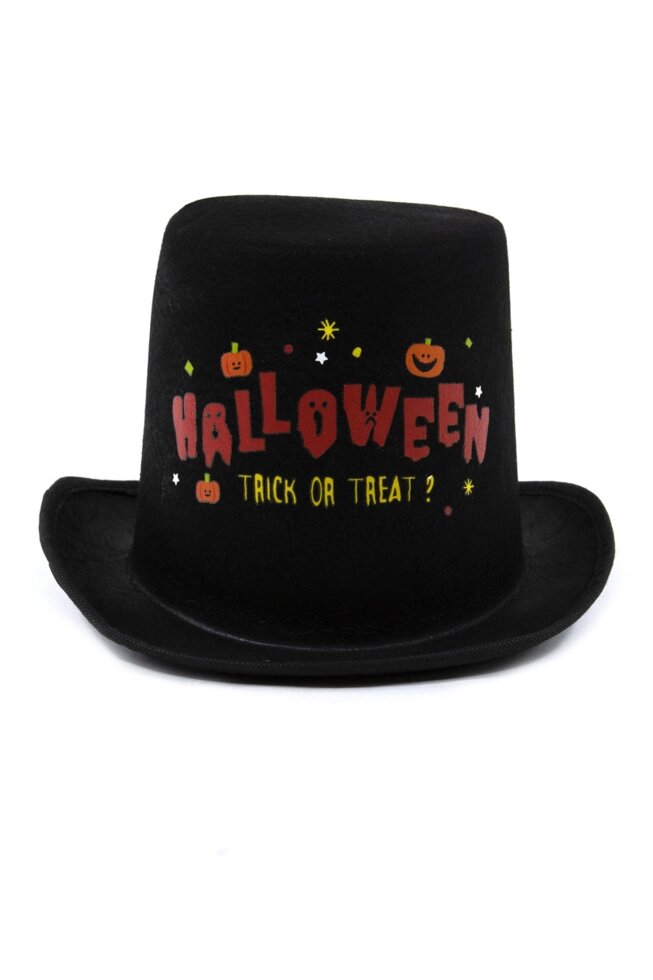 Циліндр чорний Halloween карнавальна капелюх для Хеллоуїна від компанії Інтернет магазин "Megamaks" - фото 1