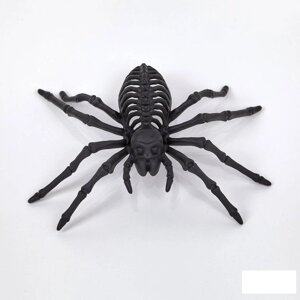 Декор на Хелловін декоративний миготливий чорний павук на вечірку