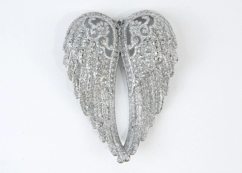 Декор новорічний ажурні крила ангела срібло від компанії Інтернет магазин "Megamaks" - фото 1