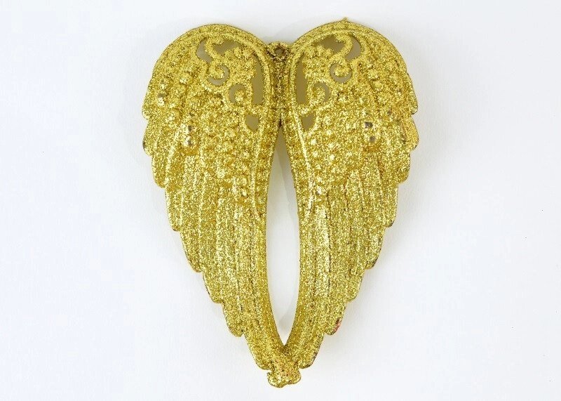 Декор новорічний ажурні крила ангела золото від компанії Інтернет магазин "Megamaks" - фото 1