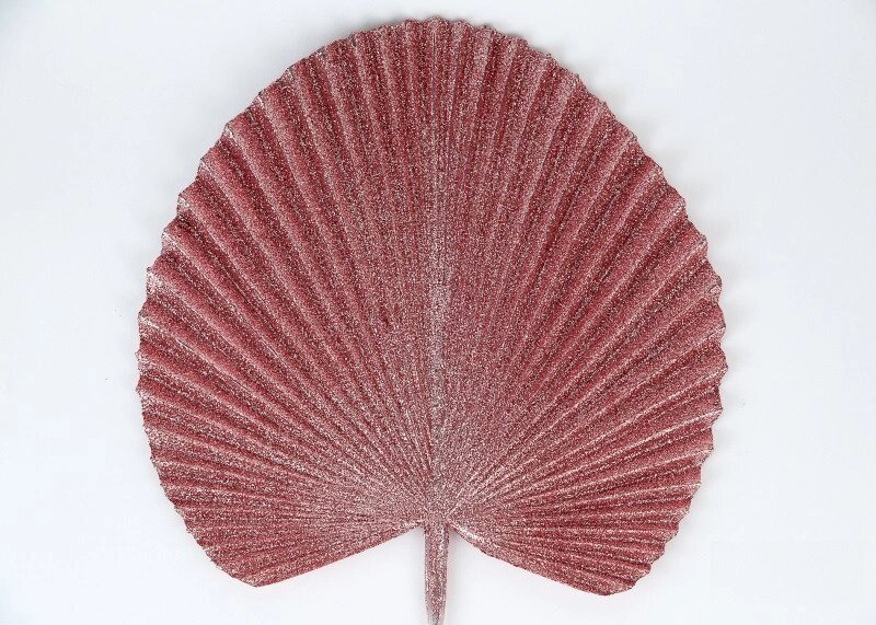 Декор новорічний гілочка пальми рожевий від компанії Інтернет магазин "Megamaks" - фото 1