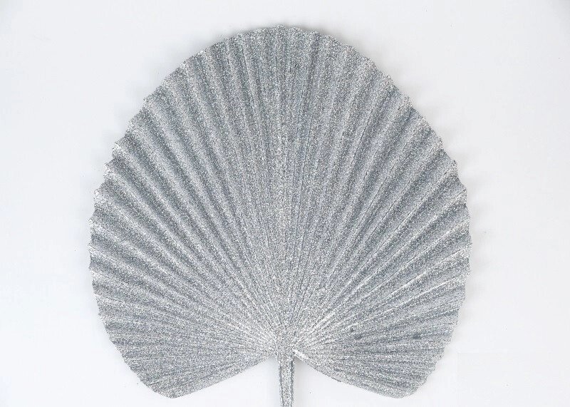 Декор новорічний гілочка пальми срібло від компанії Інтернет магазин "Megamaks" - фото 1