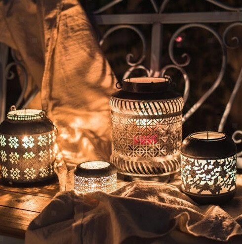 Декоративна лампа в сільському стилі з кованого заліза від компанії Інтернет магазин "Megamaks" - фото 1