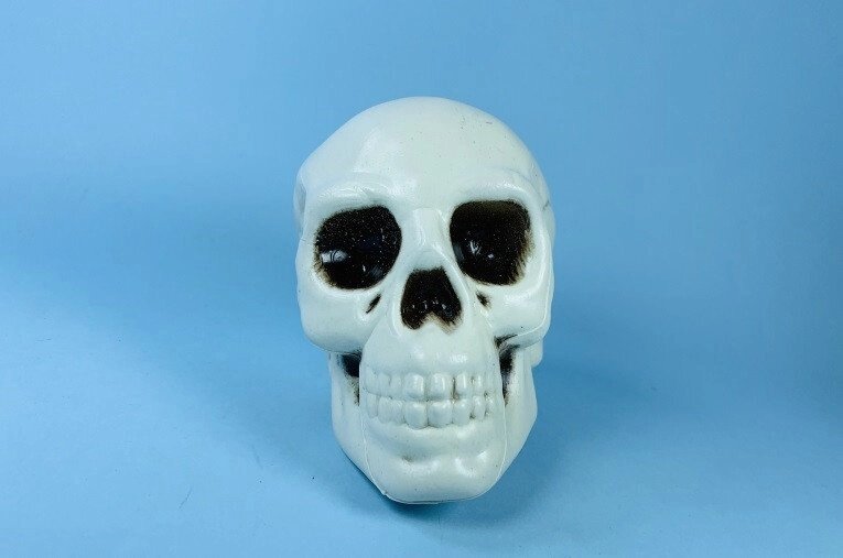 Декоративний череп білий для Хеллоуїна 7 * 10 см від компанії Інтернет магазин "Megamaks" - фото 1