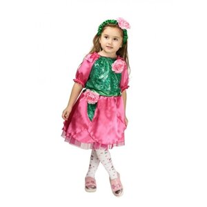 Дитячий карнавальний костюм Рожева Роза на виступи постановку