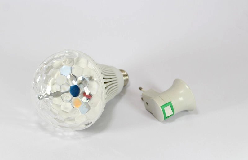 Диско лампа LASER Rotating lampi, вращающаяся светодиодная диско лампа-шар від компанії Інтернет магазин "Megamaks" - фото 1